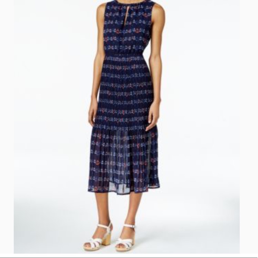 Maison Jules anchor feminine midi dress.